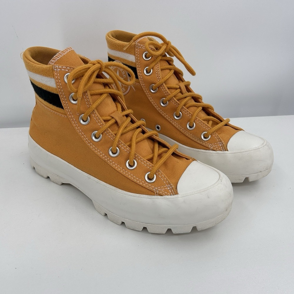 Converse Womens Chuck Taylor All Star Lugged Varsity High Top Sneakers Sz 8‎
